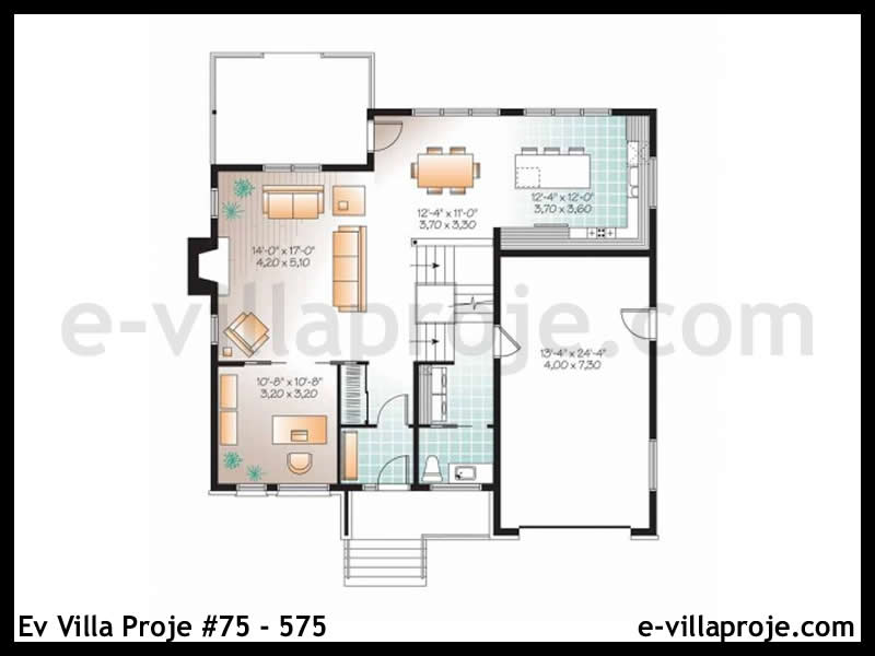 Ev Villa Proje #75 - 575 Çelik Ev Projesi - Görsel 2