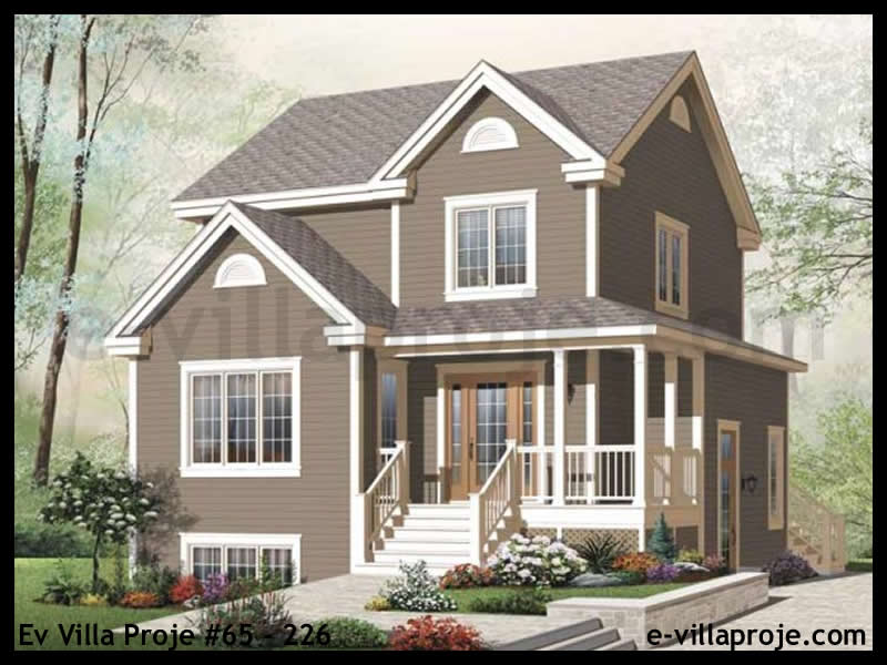 Ev Villa Proje #65 - 226 Çelik Villa Projesi 3D Mimari Tasarımı
