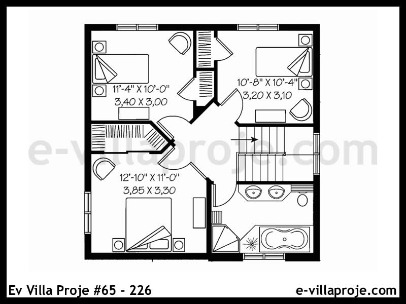 Ev Villa Proje #65 - 226 Çelik Ev Projesi - Görsel 3