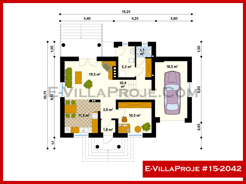 Ev Villa Proje #15 - 2042 Çelik Ev Projesi - Görsel 2