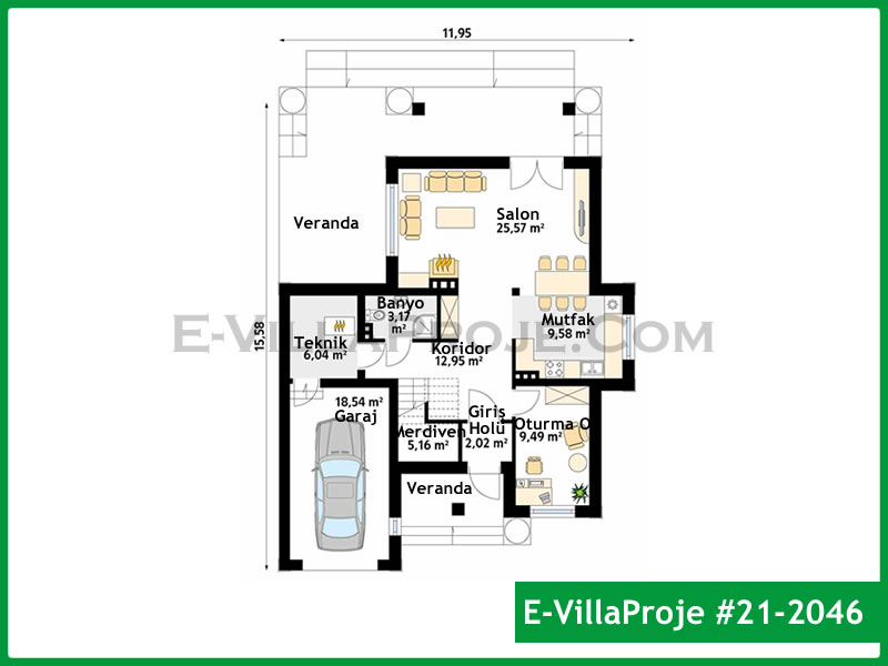 Ev Villa Proje #21 - 2046 Çelik Ev Projesi - Görsel 2