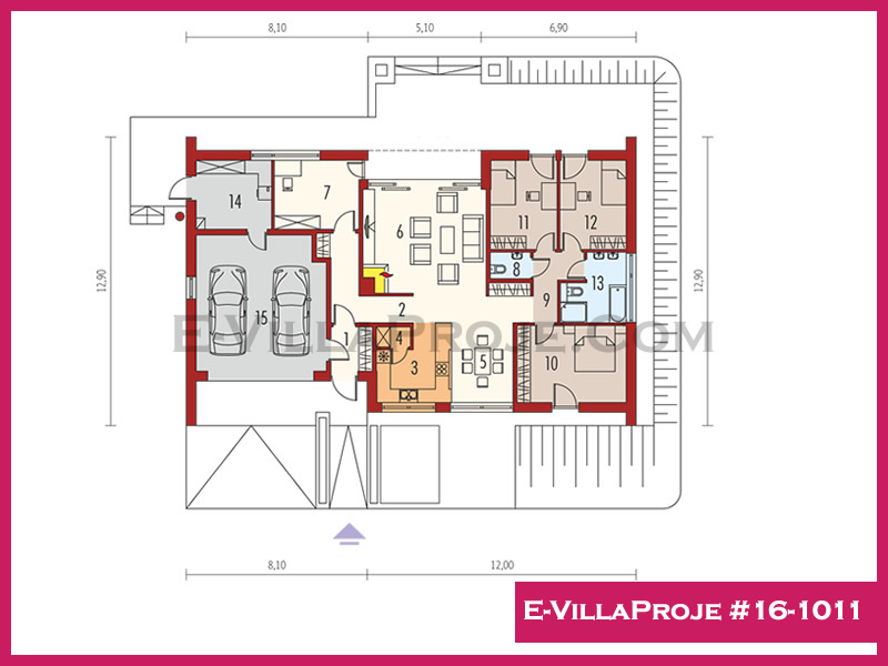 Ev Villa Proje #16 - 1011 Çelik Ev Projesi - Görsel 2