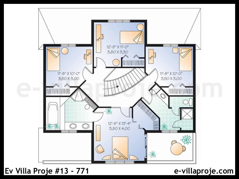 Ev Villa Proje #13 - 771 Çelik Ev Projesi - Görsel 3