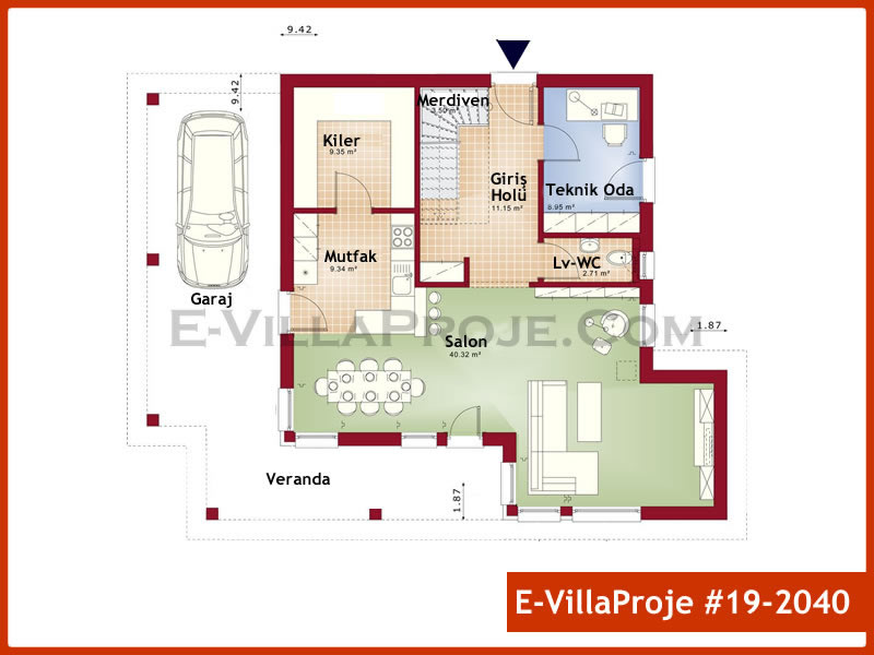 Ev Villa Proje #19 - 2040 Çelik Ev Projesi - Görsel 2