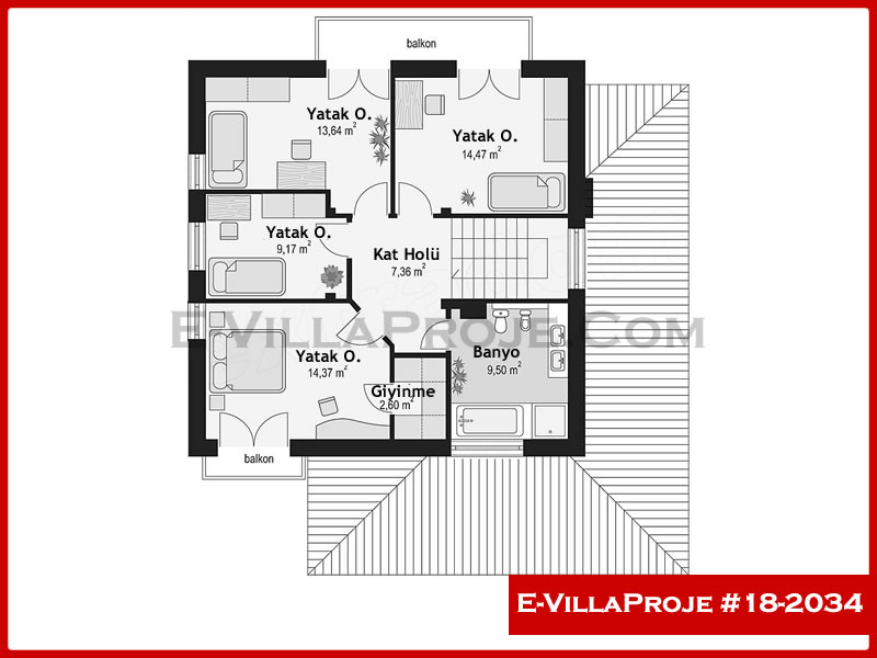 Ev Villa Proje #18 - 2034 Çelik Ev Projesi - Görsel 3