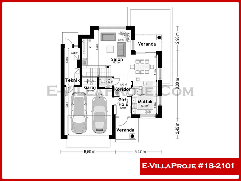 Ev Villa Proje #18 - 2101 Çelik Ev Projesi - Görsel 2