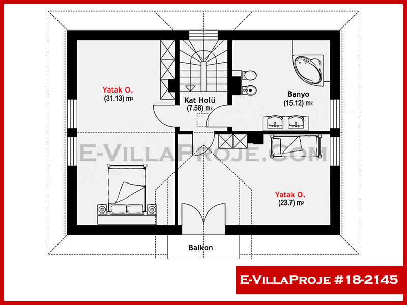 Ev Villa Proje #18 - 2145 Çelik Ev Projesi - Görsel 3