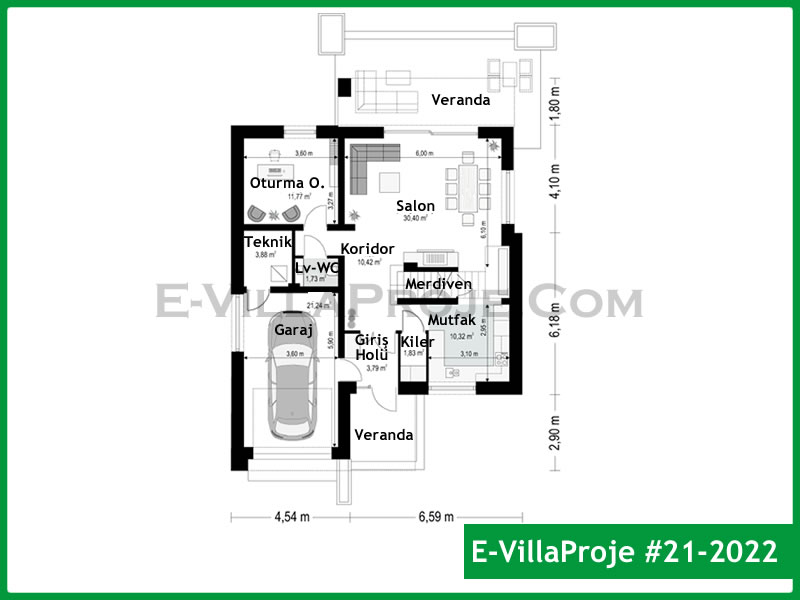 Ev Villa Proje #21 - 2022 Çelik Ev Projesi - Görsel 2