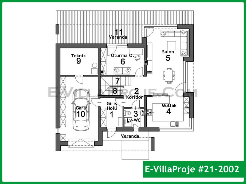 Ev Villa Proje #21 - 2002 Çelik Ev Projesi - Görsel 2
