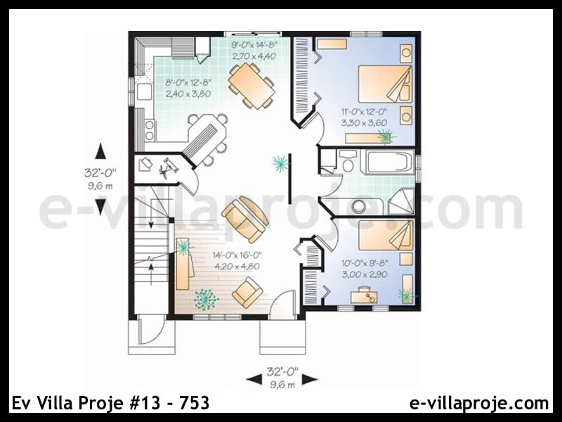 Ev Villa Proje #13 - 753 Çelik Ev Projesi - Görsel 2