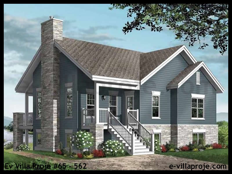 Ev Villa Proje #65 - 562 Çelik Villa Modeli ve 3D Tasarımı
