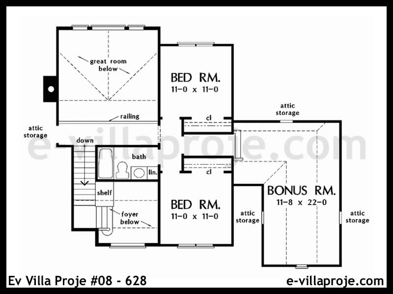 Ev Villa Proje #08 - 628 Çelik Ev Projesi - Görsel 3