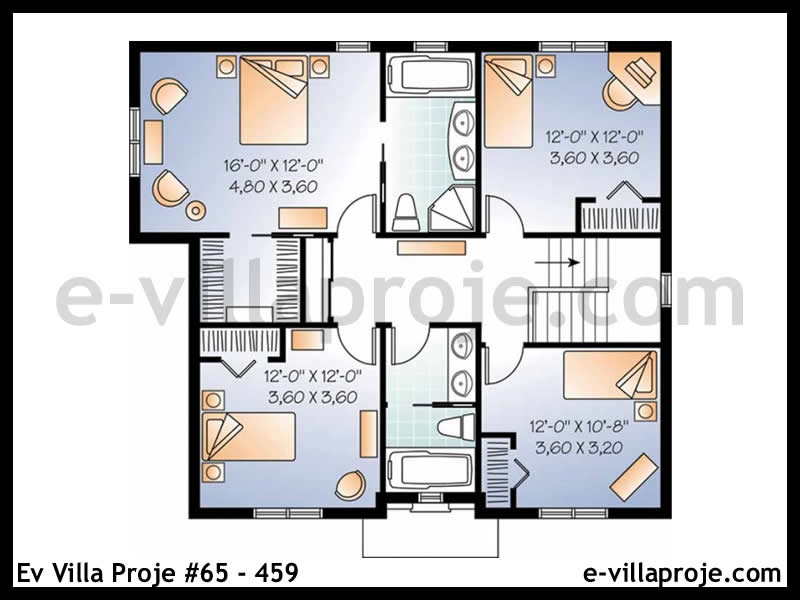 Ev Villa Proje #65 - 459 Çelik Ev Projesi - Görsel 3