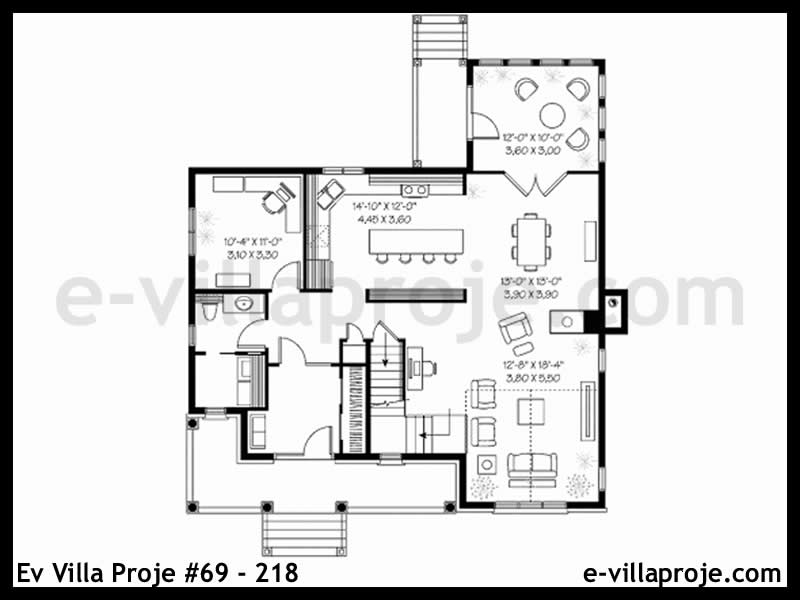 Ev Villa Proje #69 - 218 Çelik Ev Projesi - Görsel 2