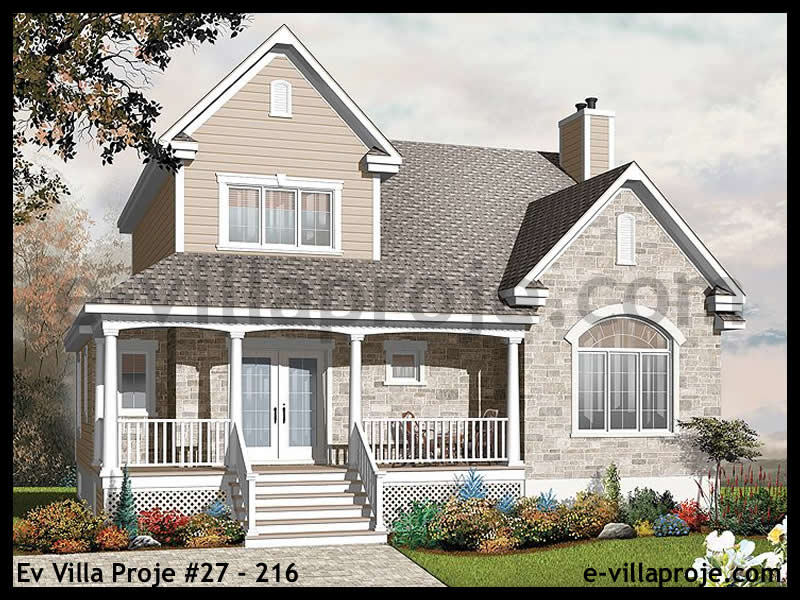 Ev Villa Proje #27 - 216 Çelik Villa Projesi 3D Mimari Tasarımı