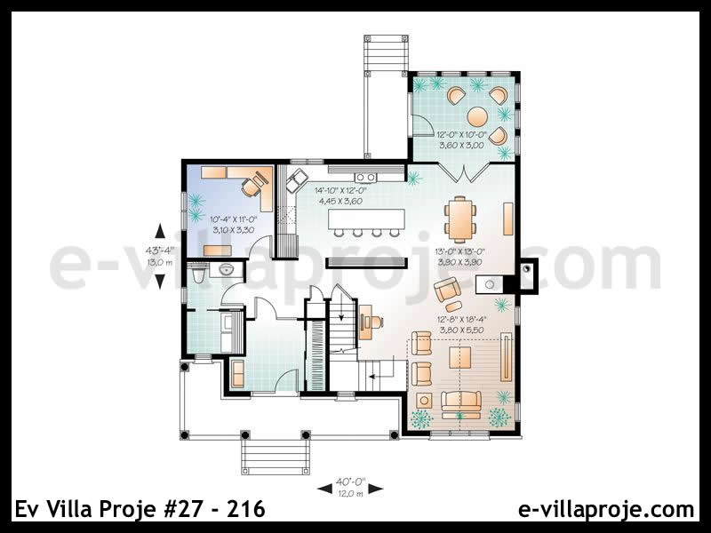 Ev Villa Proje #27 - 216 Çelik Ev Projesi - Görsel 2