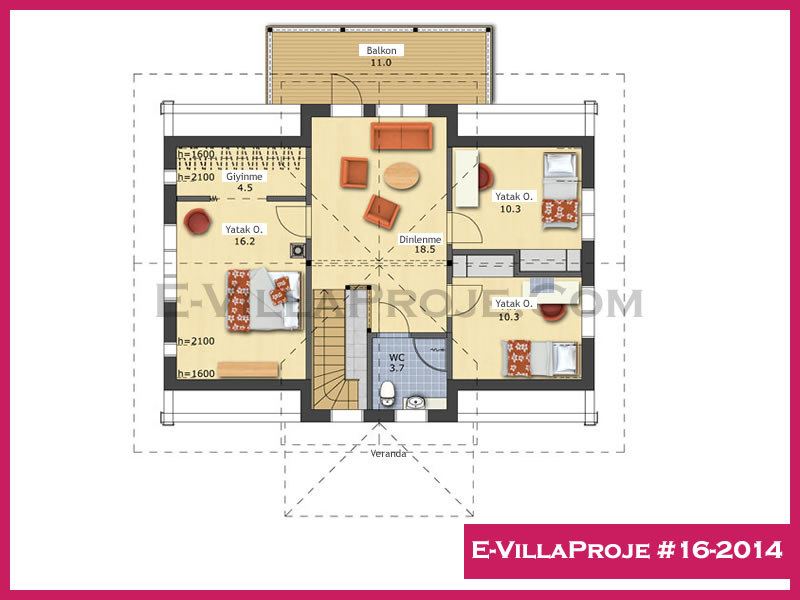 Ev Villa Proje #16 - 2014 Çelik Ev Projesi - Görsel 3