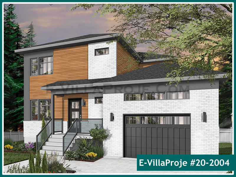 Ev Villa Proje #20 - 2004 Çelik Villa Projesi 3D Mimari Tasarımı
