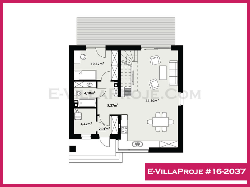 Ev Villa Proje #16 - 2037 Çelik Ev Projesi - Görsel 2