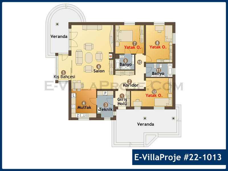 Ev Villa Proje #22 - 1013 Çelik Ev Projesi - Görsel 2