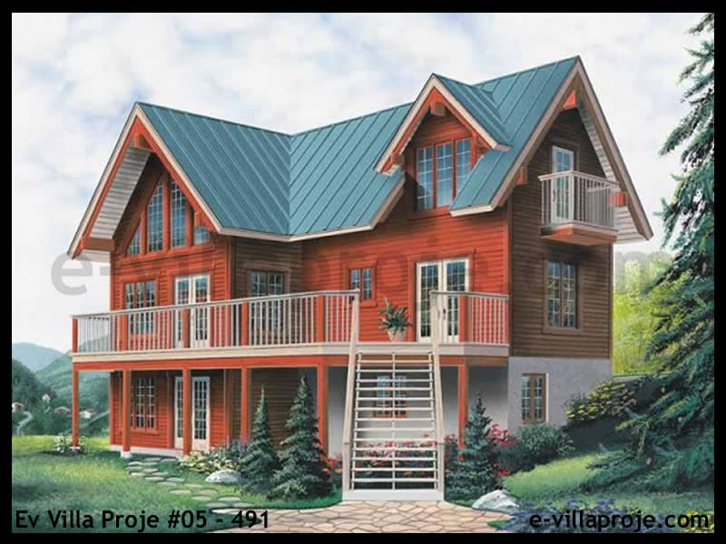 Ev Villa Proje #05 - 491 Çelik Villa Modeli ve 3D Tasarımı
