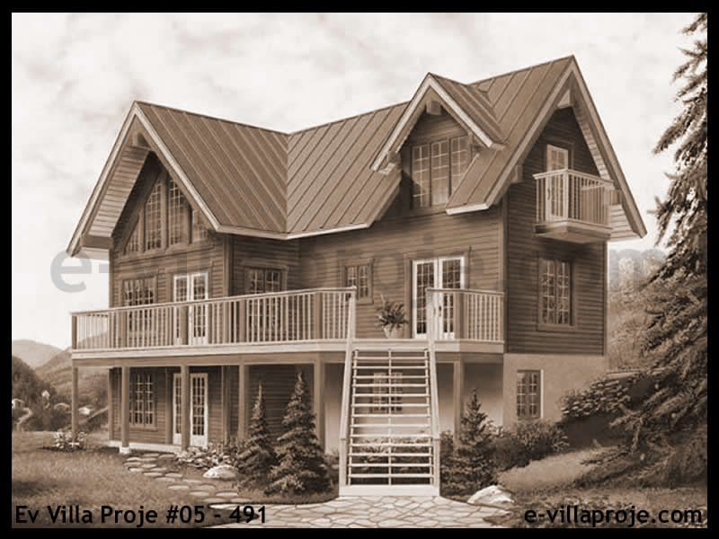 Ev Villa Proje #05 - 491 Çelik Ev Projesi - Görsel 4