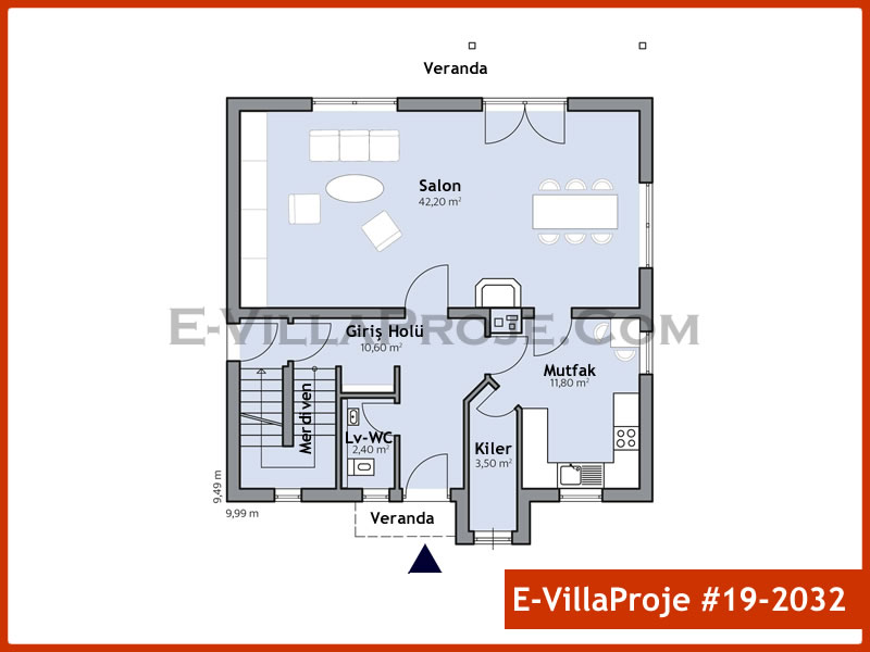 Ev Villa Proje #19 - 2032 Çelik Ev Projesi - Görsel 2