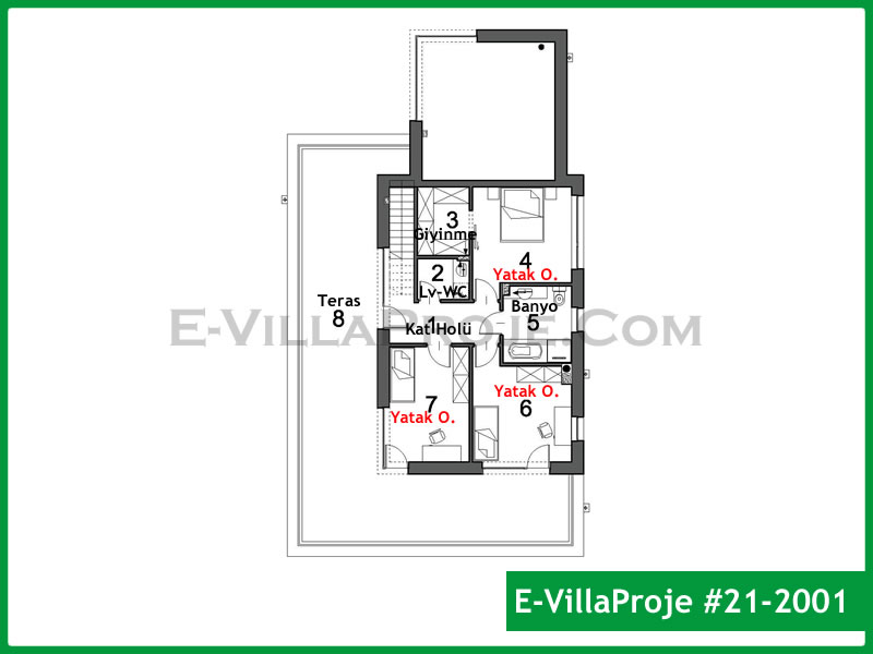 Ev Villa Proje #21 - 2001 Çelik Ev Projesi - Görsel 3