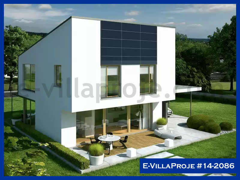 Ev Villa Proje #14 - 2086 Çelik Villa Projesi 3D Mimari Tasarımı