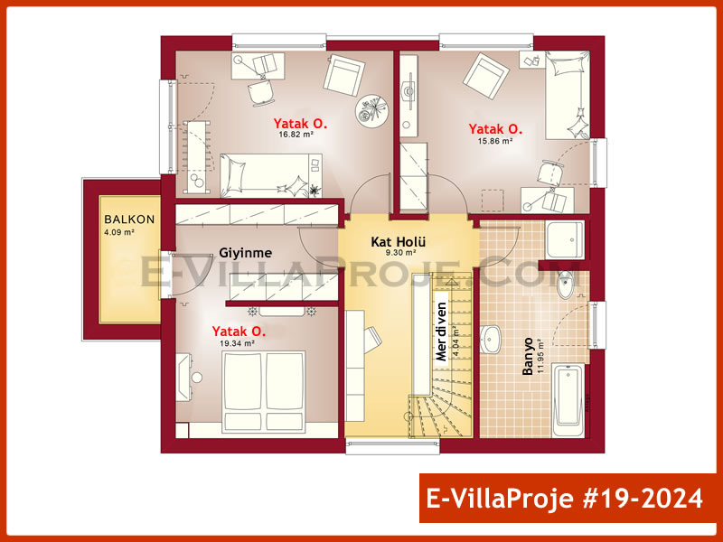 Ev Villa Proje #19 - 2024 Çelik Ev Projesi - Görsel 3