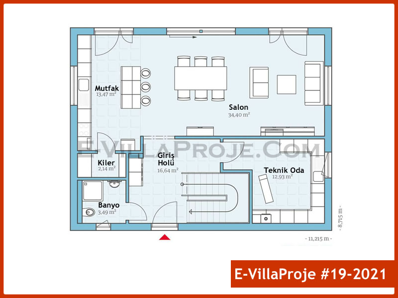 Ev Villa Proje #19 - 2021 Çelik Ev Projesi - Görsel 2