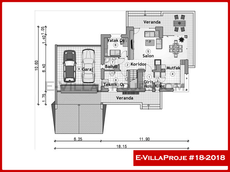 Ev Villa Proje #18 - 2018 Çelik Ev Projesi - Görsel 2