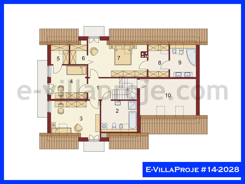 Ev Villa Proje #14 - 2028 Çelik Ev Projesi - Görsel 3