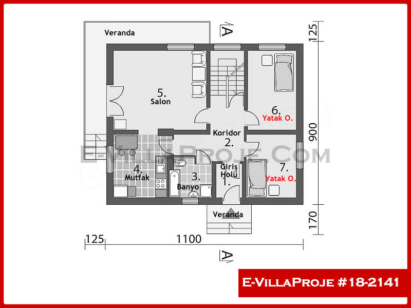 Ev Villa Proje #18 - 2141 Çelik Ev Projesi - Görsel 2