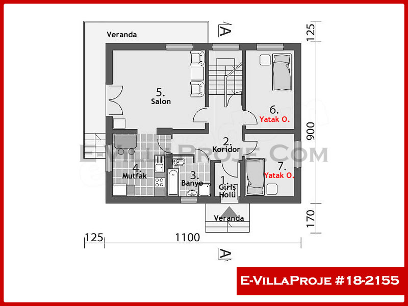 Ev Villa Proje #18 - 2155 Çelik Ev Projesi - Görsel 2
