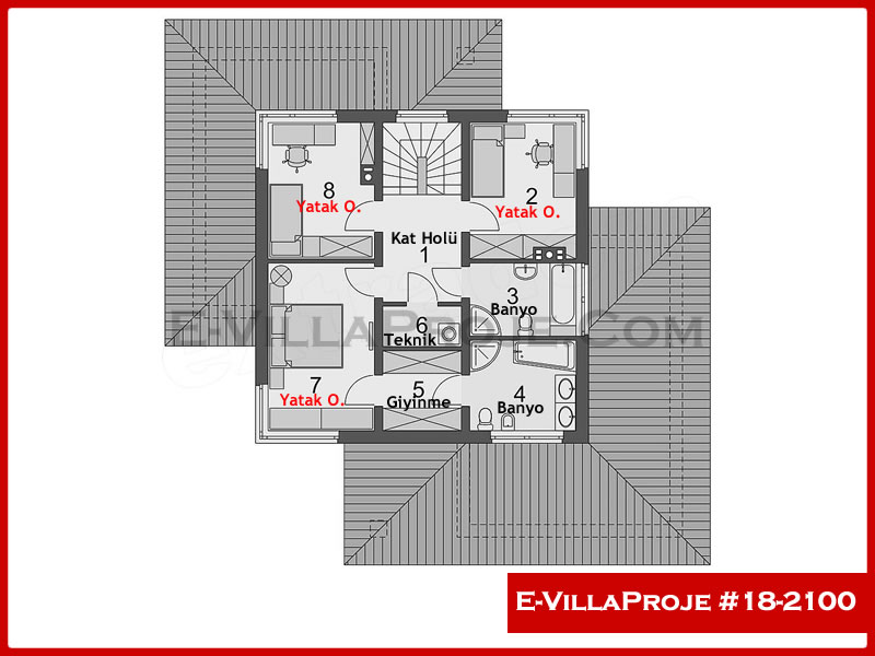 Ev Villa Proje #18 - 2100 Çelik Ev Projesi - Görsel 3