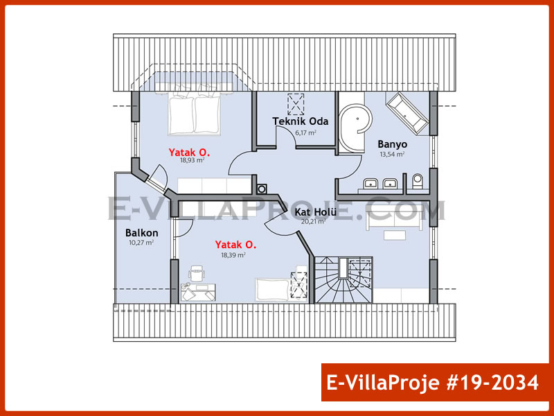 Ev Villa Proje #19 - 2034 Çelik Ev Projesi - Görsel 3