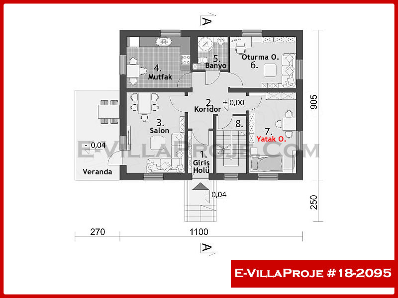 Ev Villa Proje #18 - 2095 Çelik Ev Projesi - Görsel 2