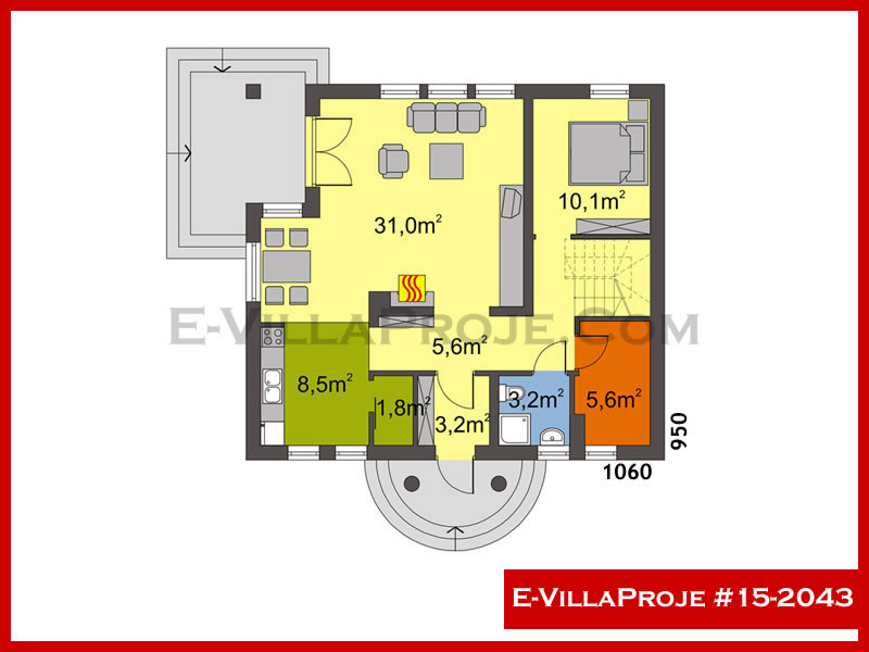 Ev Villa Proje #15 - 2043 Çelik Ev Projesi - Görsel 2