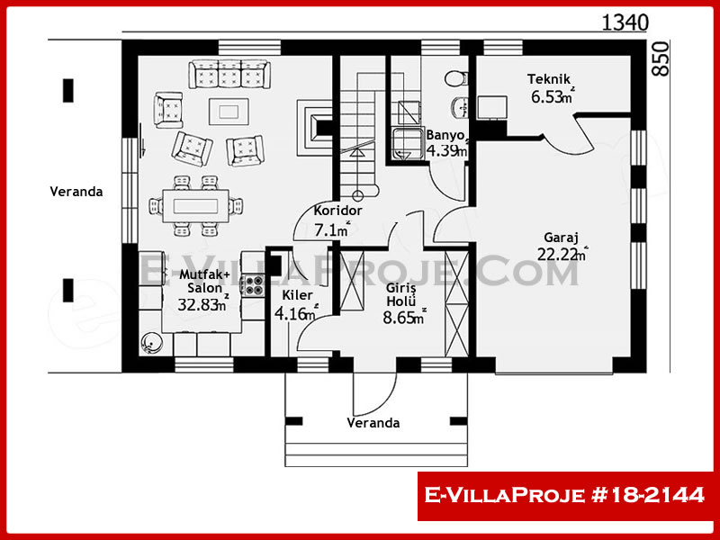 Ev Villa Proje #18 - 2144 Çelik Ev Projesi - Görsel 2