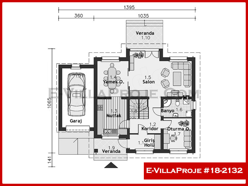 Ev Villa Proje #18 - 2132 Çelik Ev Projesi - Görsel 2