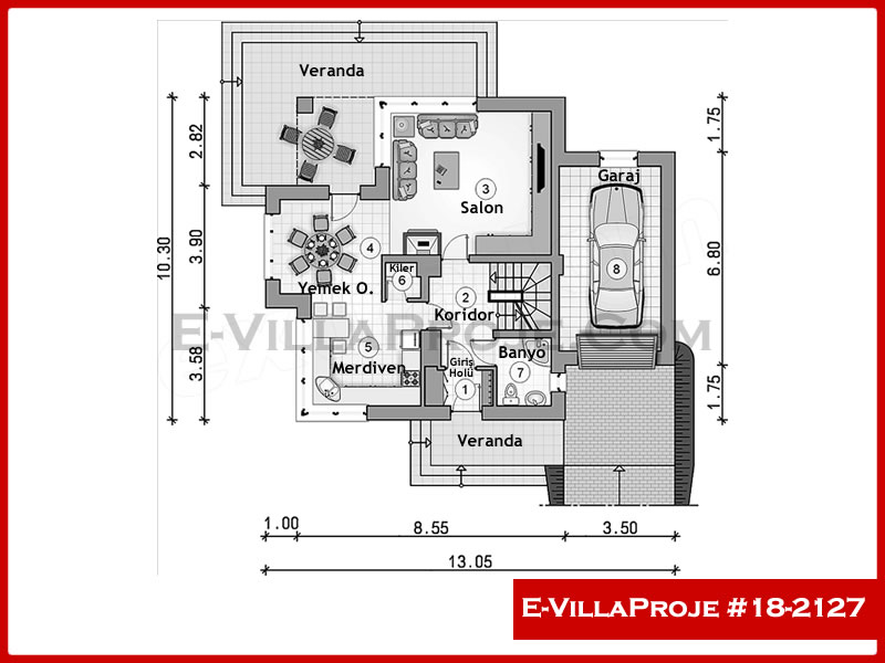 Ev Villa Proje #18 - 2127 Çelik Ev Projesi - Görsel 2