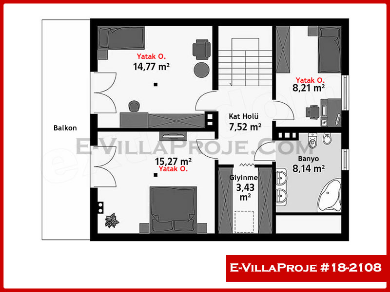 Ev Villa Proje #18 - 2108 Çelik Ev Projesi - Görsel 3