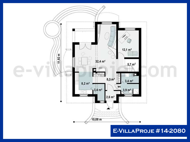 Ev Villa Proje #14 - 2080 Çelik Ev Projesi - Görsel 2