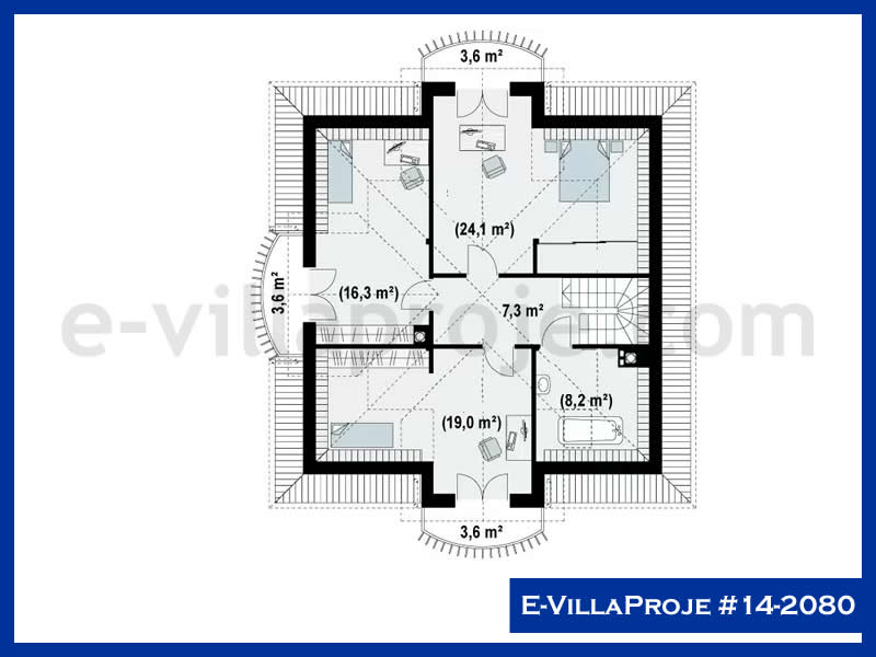 Ev Villa Proje #14 - 2080 Çelik Ev Projesi - Görsel 3