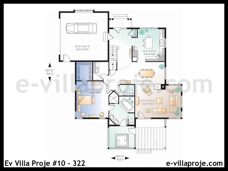 Ev Villa Proje #10 - 322 Çelik Ev Projesi - Görsel 2