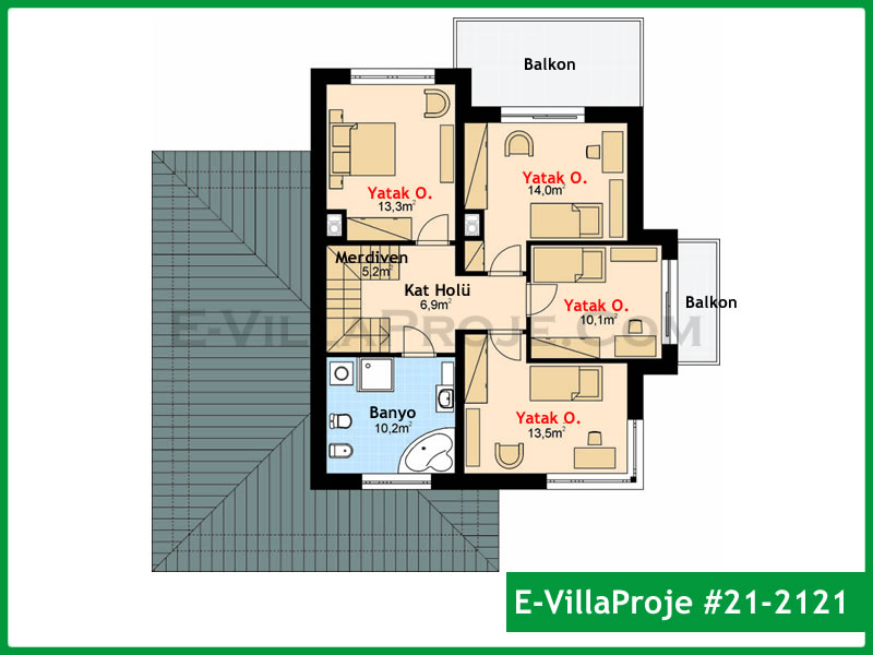 Ev Villa Proje #21 - 2121 Çelik Ev Projesi - Görsel 3