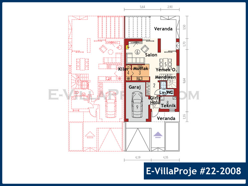 Ev Villa Proje #22 - 2008 Çelik Ev Projesi - Görsel 2