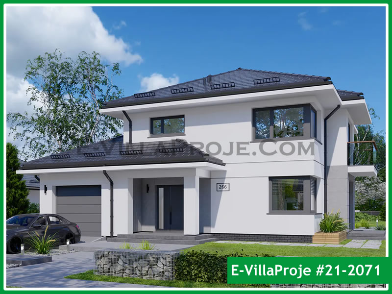 Ev Villa Proje #21 - 2071 Çelik Villa Projesi 3D Mimari Tasarımı