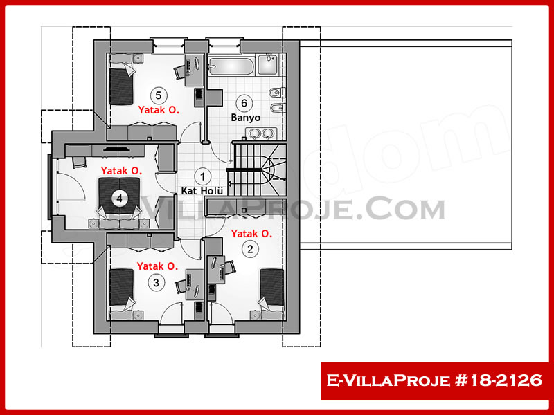 Ev Villa Proje #18 - 2126 Çelik Ev Projesi - Görsel 3